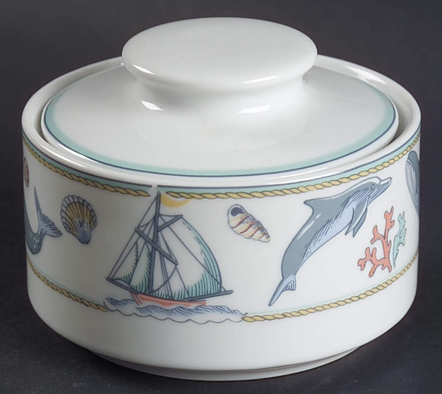 Deep Sea Sugar Bowl & Lid by Studio Nova-1