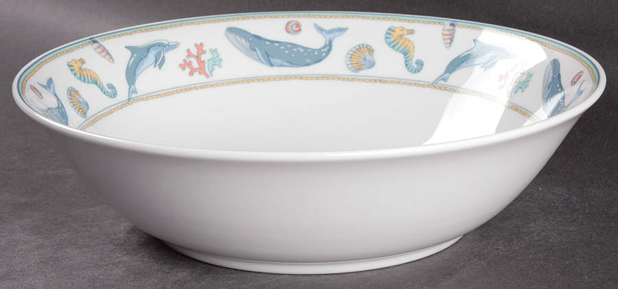 Deep Sea 9" Round Vegetable Bowl by Studio Nova-1