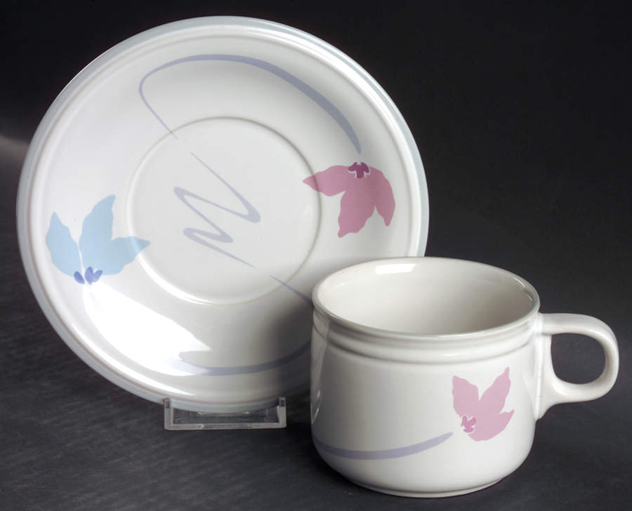 Double Up Flat Cup & Saucer Set by Studio Nova-1