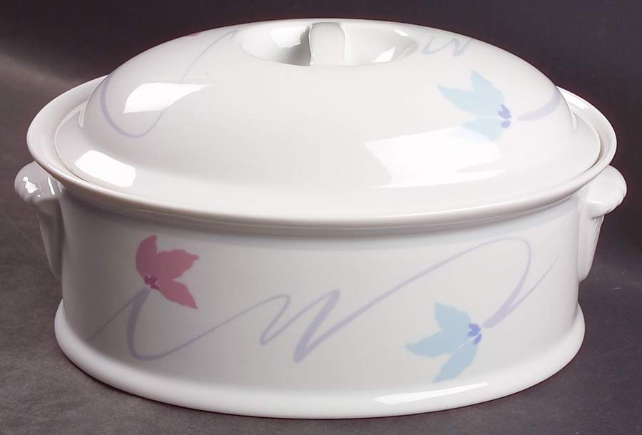 Double Up 2 Quart Oval Covered Casserole by Studio Nova-1