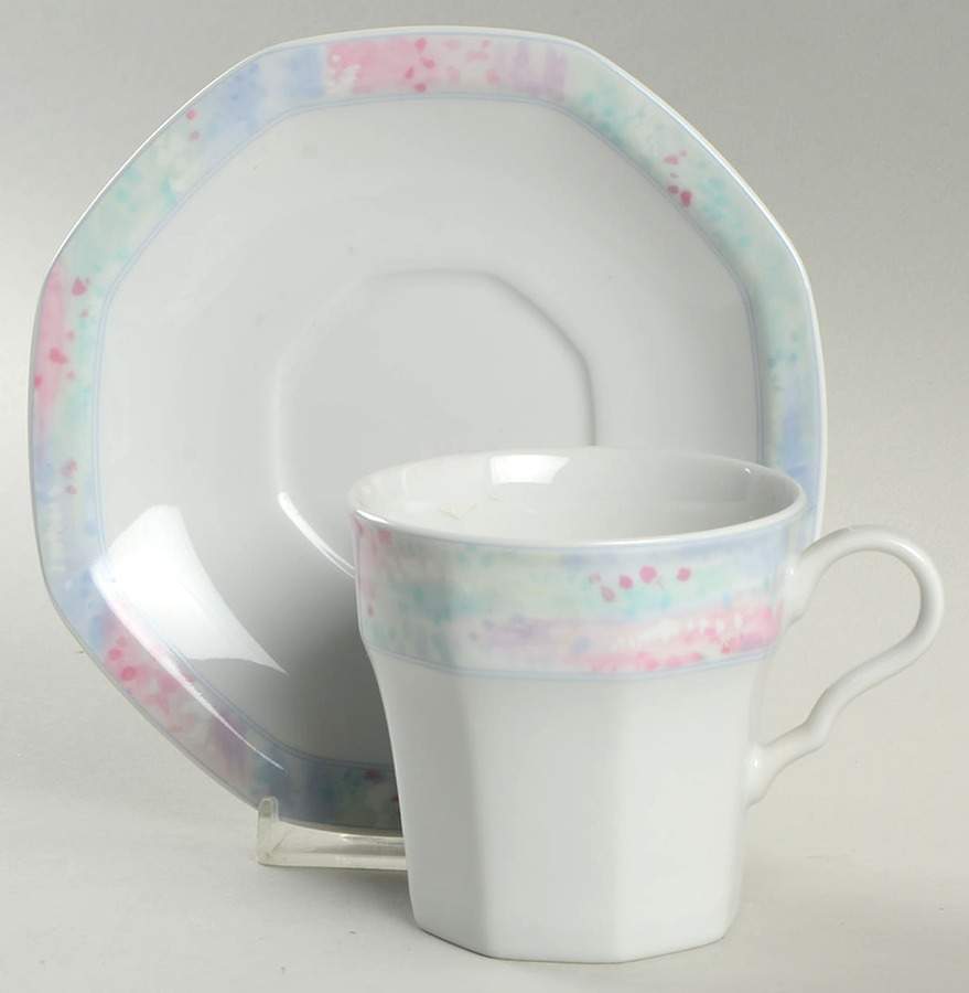 Enchanted Meadow Flat Cup & Saucer Set by Studio Nova-1