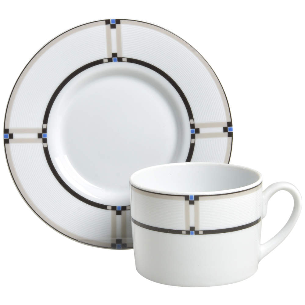 Exhibition Flat Cup & Saucer Set by Studio Nova-1