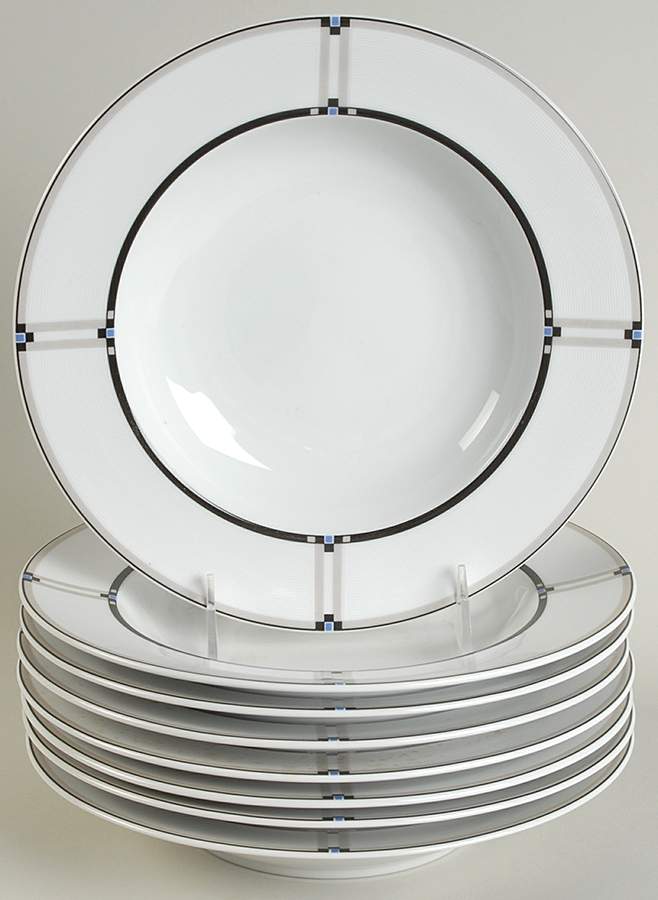 Exhibition Large Rim Soup Bowl - Set of 8 by Studio Nova-1