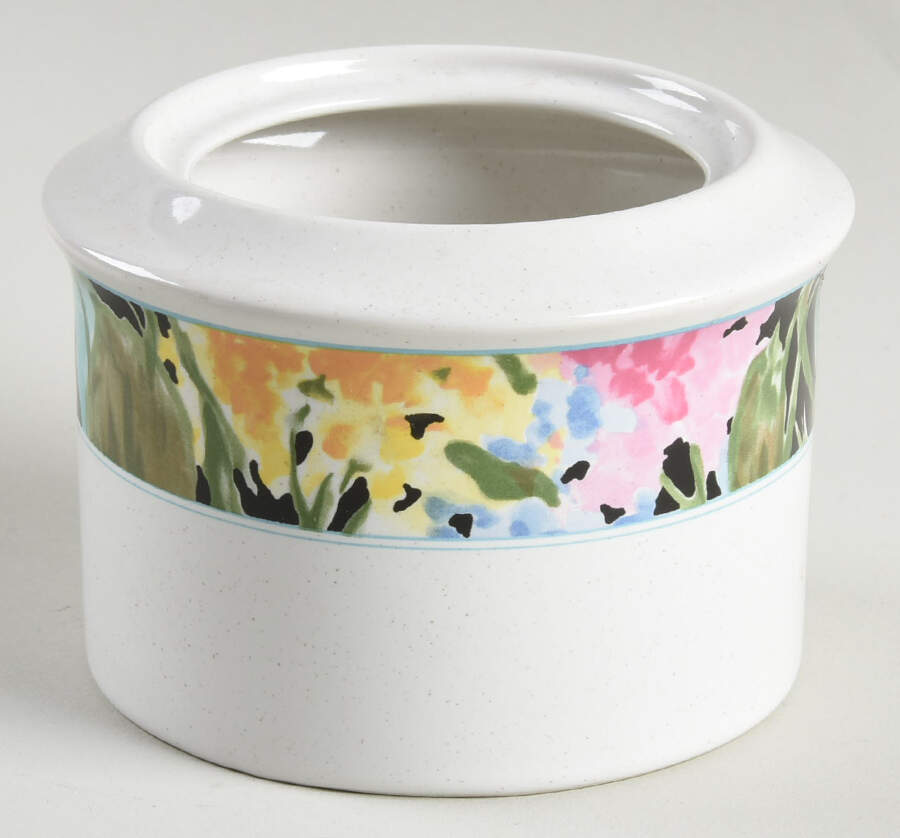 Floral Image Sugar Bowl No Lid by Studio Nova-1