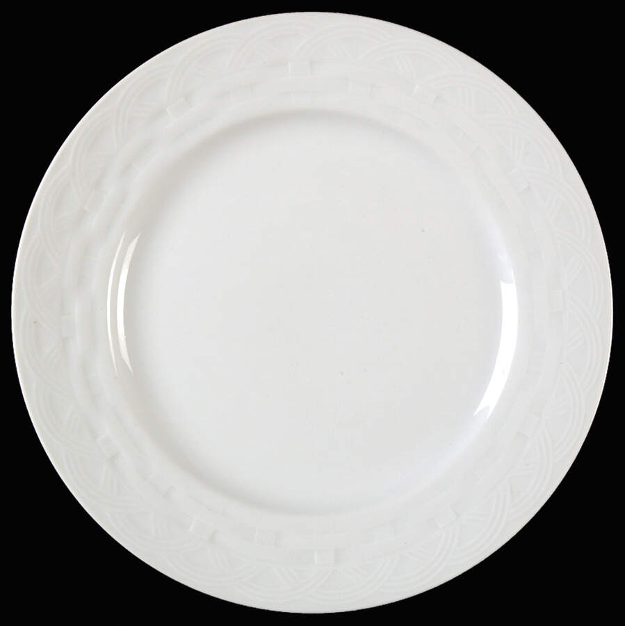 French Basket White Salad Plate by Studio Nova-1