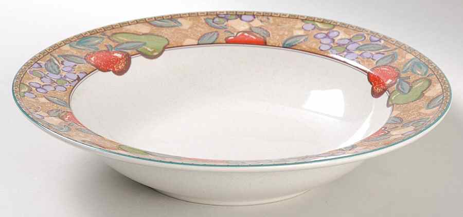 Fruit Circle Rim Soup Bowl by Studio Nova-1