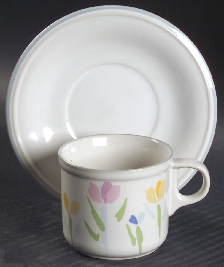 Fresh Mint (Made In Thailand) Flat Demitasse Cup & Saucer Set by Studio Nova-1