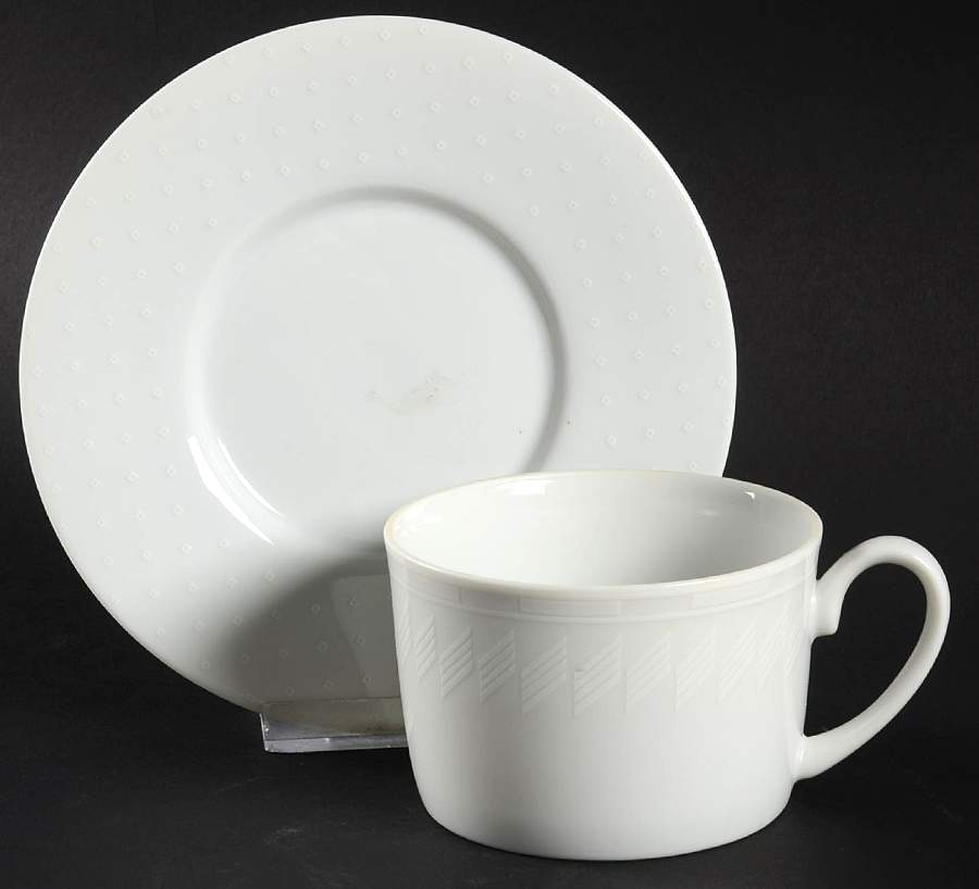 Frostfire Flat Cup & Saucer Set by Studio Nova-1