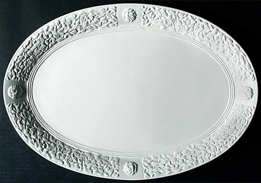 Garden Harmony 17" Oval Serving Platter by Studio Nova-1