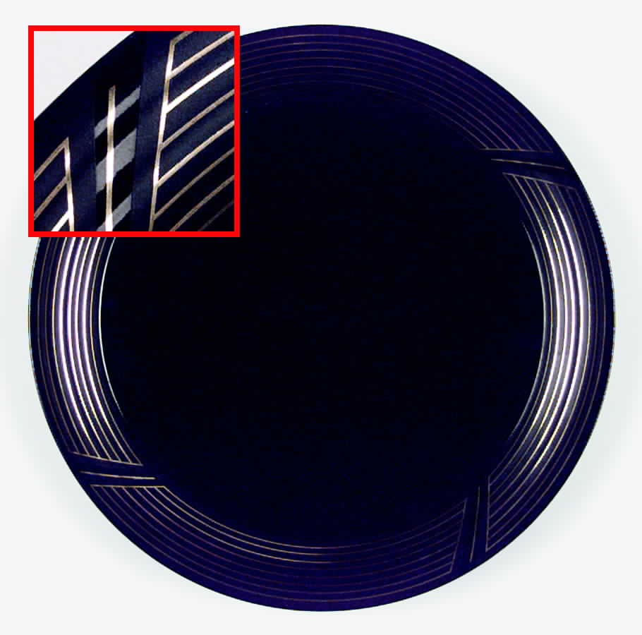 Golden Ebony Dinner Plate by Studio Nova-1