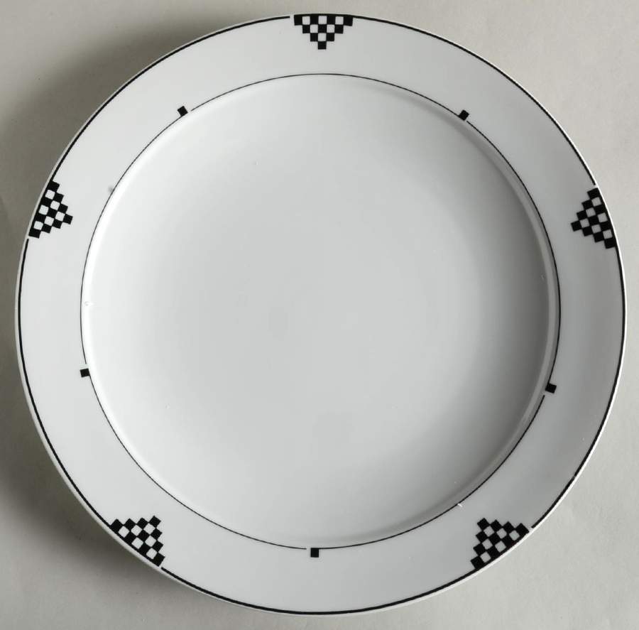 Herald Square Black 12" Chop Plate (Round Platter) by Studio Nova-1