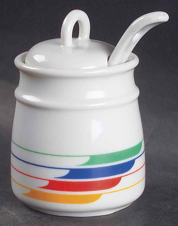Hi Fi Mustard Jar & Lid with Spoon by Studio Nova-1