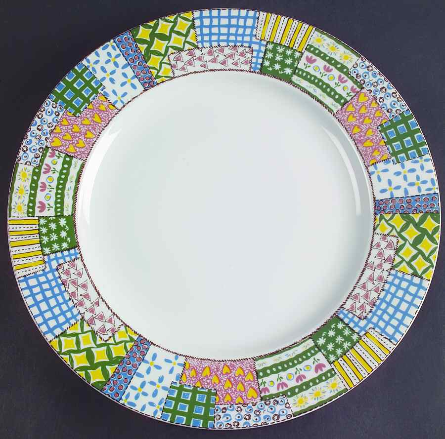 Homespun 12" Chop Plate (Round Platter) by Studio Nova-1