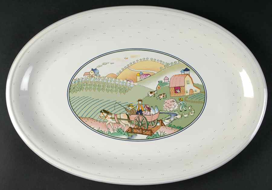 Homecoming 16" Oval Serving Platter by Studio Nova-1