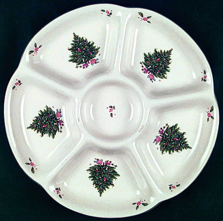 Holiday Season Divided Hors d'Oevre Dish by Studio Nova-1