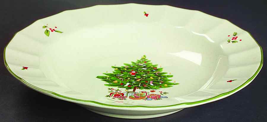 Holiday Season Rim Soup Bowl by Studio Nova-1