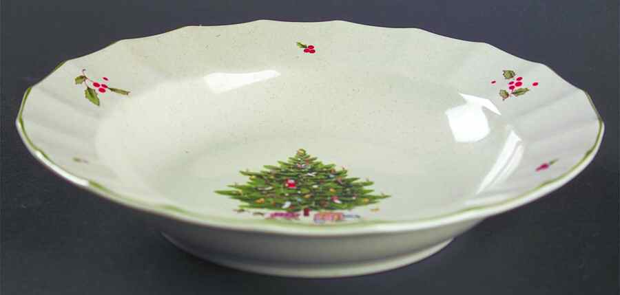 Holiday Season Rim Fruit/Dessert (Sauce) Bowl by Studio Nova-1