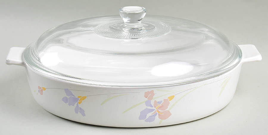 Iris Mist 2.5 Qt Round Covered Casserole by Studio Nova-1