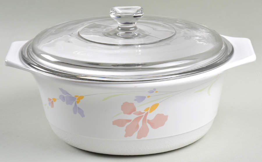 Iris Mist 2 Qt Round Covered Casserole by Studio Nova-1