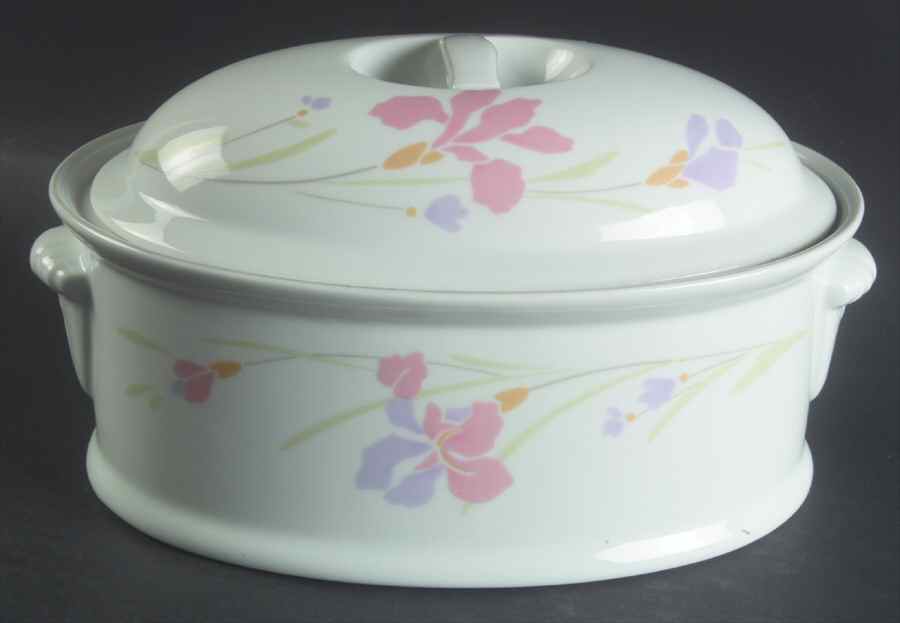 Iris Mist 2 Quart Oval Covered Casserole by Studio Nova-1