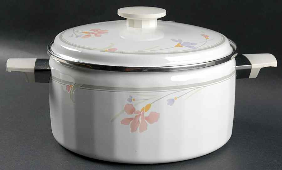 Iris Mist 4.5 Quart Metal Covered Casserole by Studio Nova-1