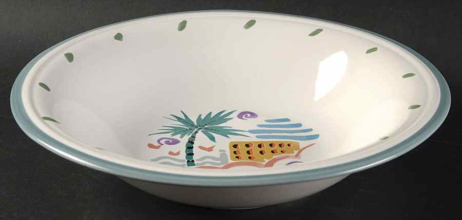 Island Breeze 9" Round Vegetable Bowl by Studio Nova-1