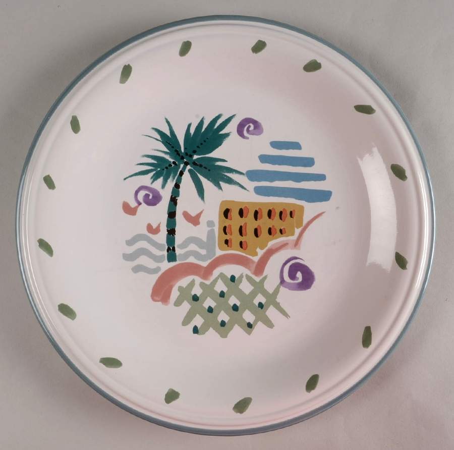 Island Breeze 12" Chop Plate (Round Platter) by Studio Nova-1