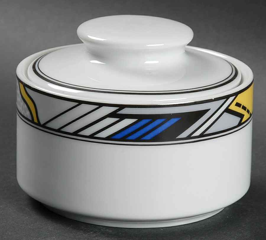 Jai Alai Sugar Bowl & Lid by Studio Nova-1