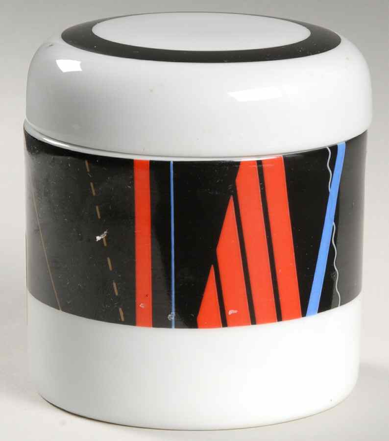 Jazz Black Sugar Bowl & Lid by Studio Nova-1