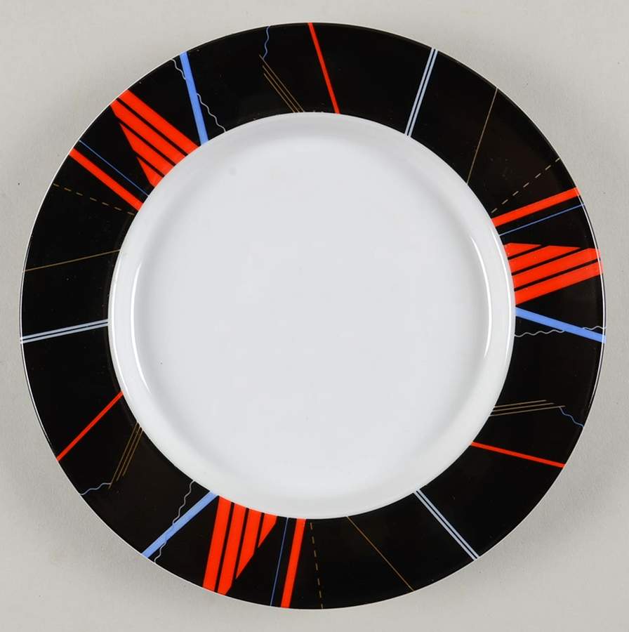 Jazz Black Salad Plate by Studio Nova-1