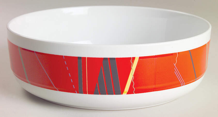 Jazz Red 9" Round Vegetable Bowl by Studio Nova-1