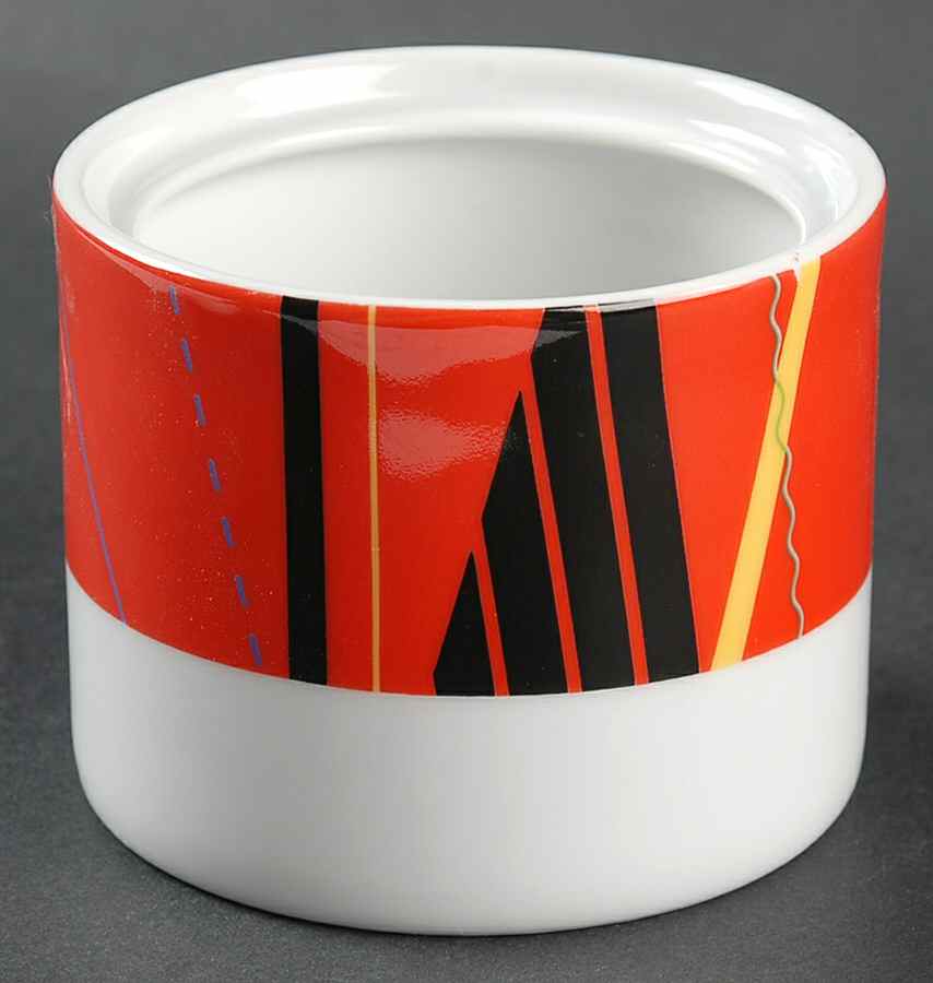 Jazz Red Sugar Bowl No Lid by Studio Nova-1
