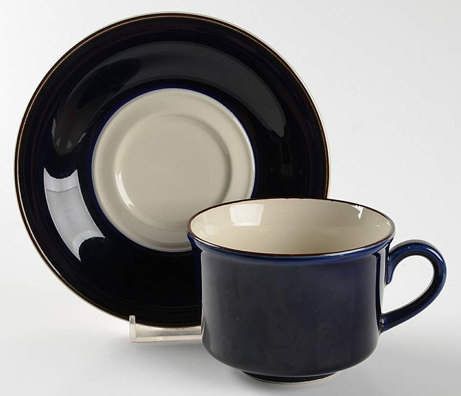 Jewel Stone Sapphire Flat Cup & Saucer Set by Studio Nova-1