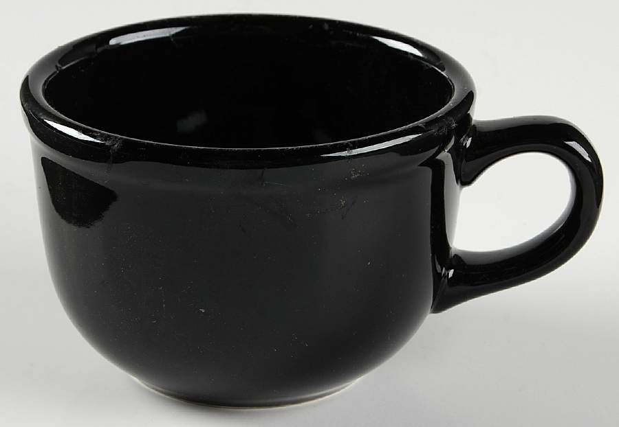 Lacquer Black Flat Cup by Studio Nova-1