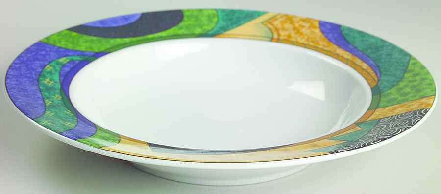 Madagascar Large Rim Soup Bowl by Studio Nova-1