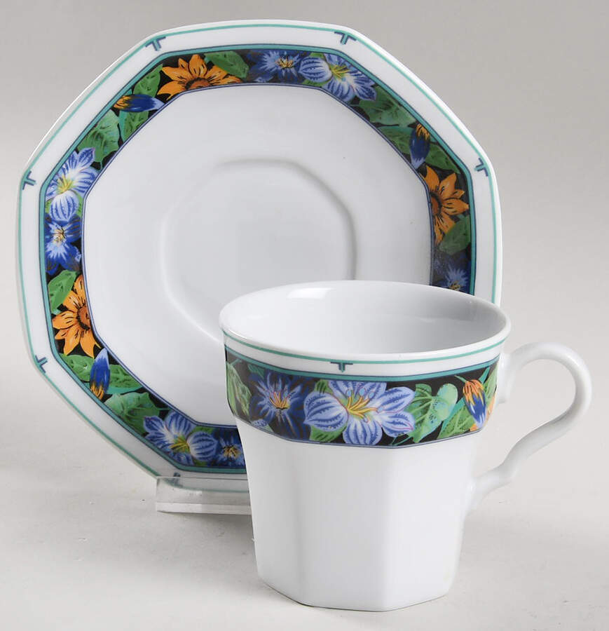 Martinique Flat Cup & Saucer Set by Studio Nova-1