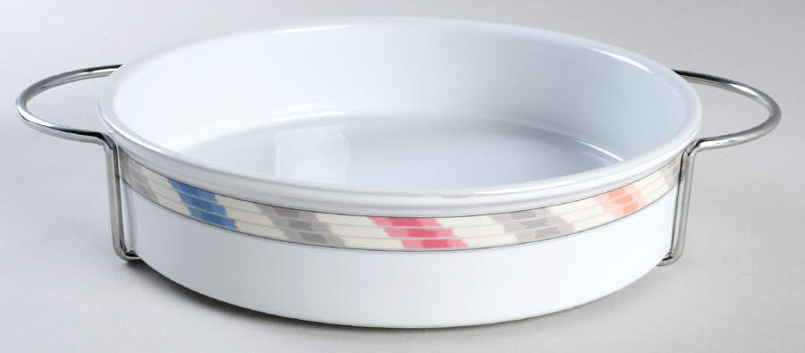 Mesa 9" Round Baker W/Metal Holder by Studio Nova-1