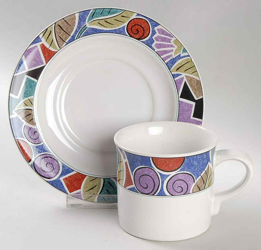 Nature's Jewel Flat Cup & Saucer Set by Studio Nova-1