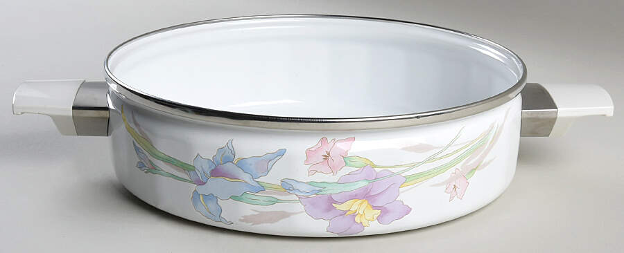 Gabriele (New Gabriele) 2 Quart Metal Covered Casserole, No Lid by Studio Nova-1
