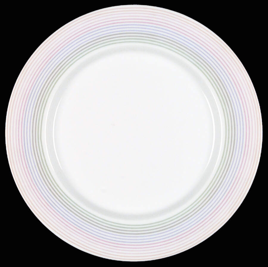 Pastel Stripes Dinner Plate by Studio Nova-1