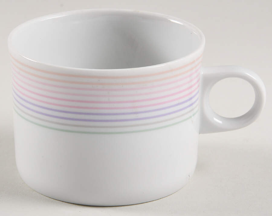 Pastel Stripes Flat Cup by Studio Nova-1