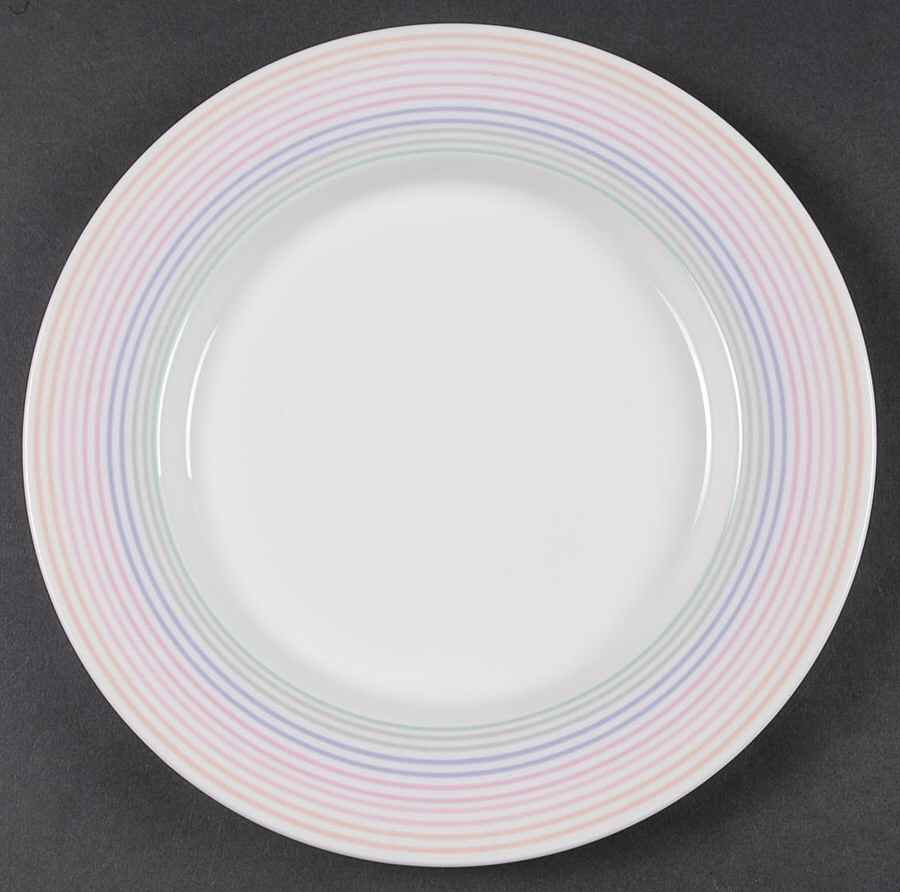Pastel Stripes Salad Plate by Studio Nova-1