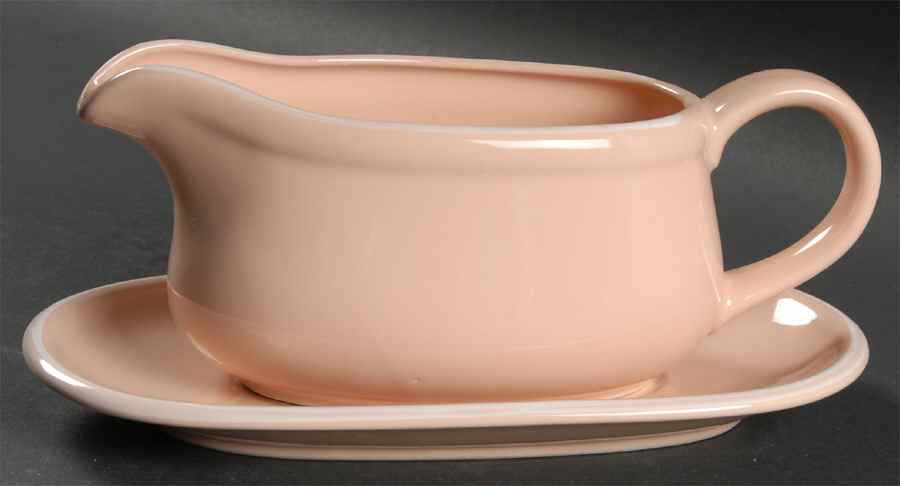 Peaches N Cream Gravy Boat & Underplate by Studio Nova-1