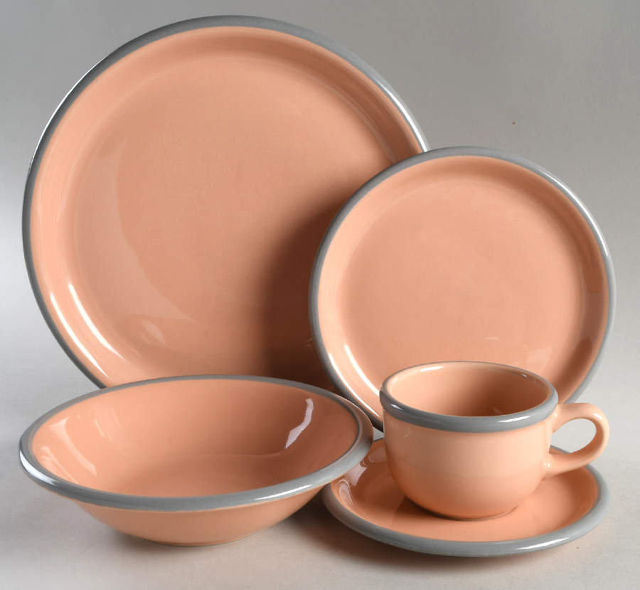 Peach Parfait 5 Piece Place Setting by Studio Nova-1