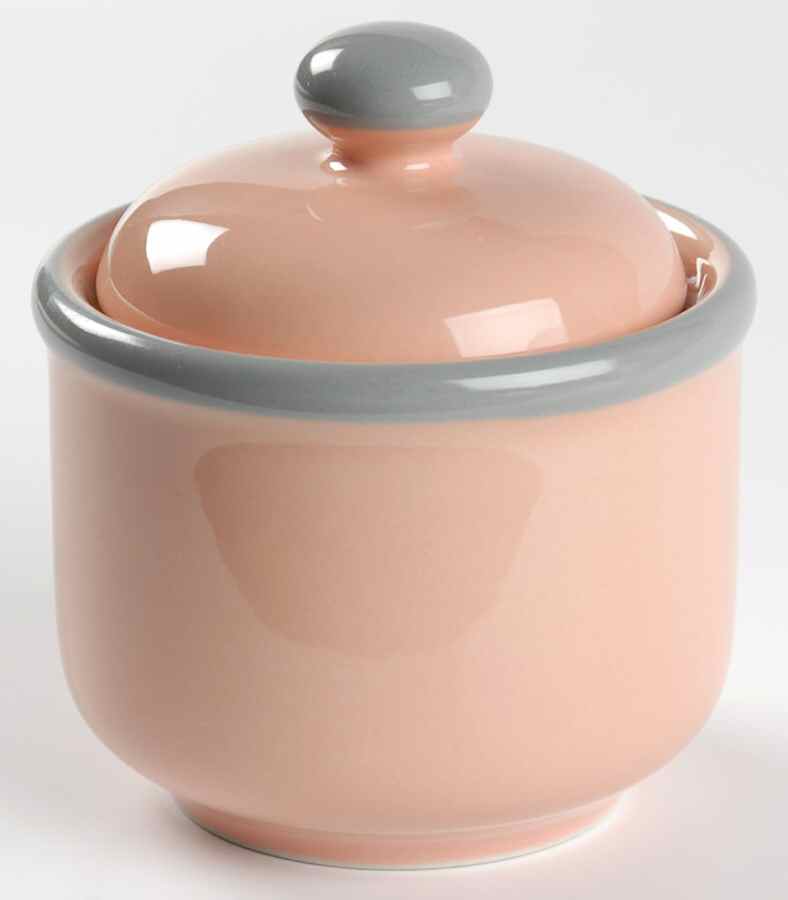Peach Parfait Sugar Bowl & Lid by Studio Nova-1