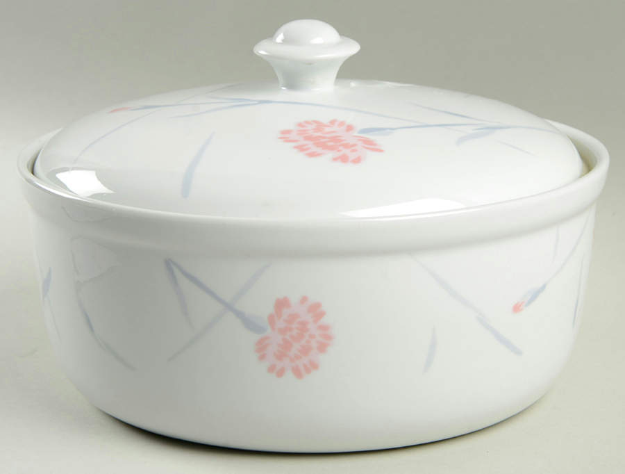 Pink Carnations 2.75 Qt Round Covered Casserole by Studio Nova-1