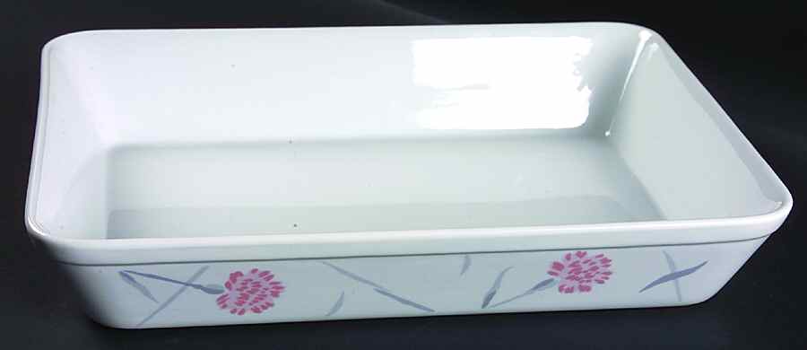 Pink Carnations 12" Rectangular Baker by Studio Nova-1