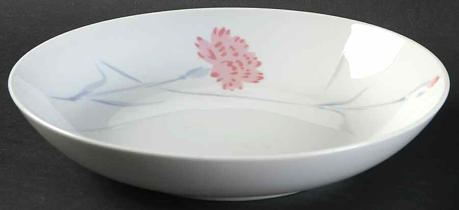Pink Carnations Coupe Soup Bowl by Studio Nova-1
