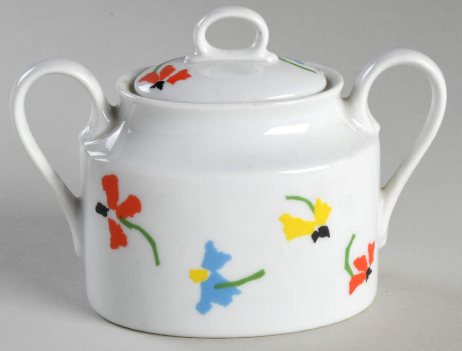 Primary Petals Sugar Bowl & Lid by Studio Nova-1