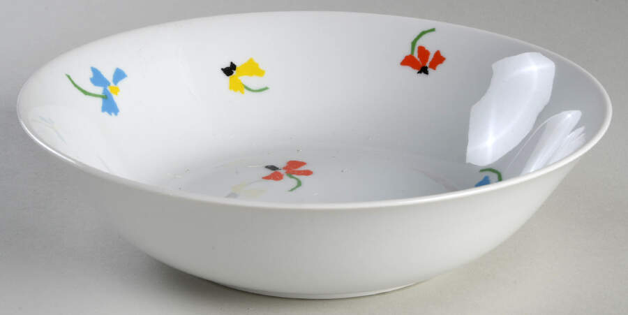 Primary Petals 9" Round Vegetable Bowl by Studio Nova-1